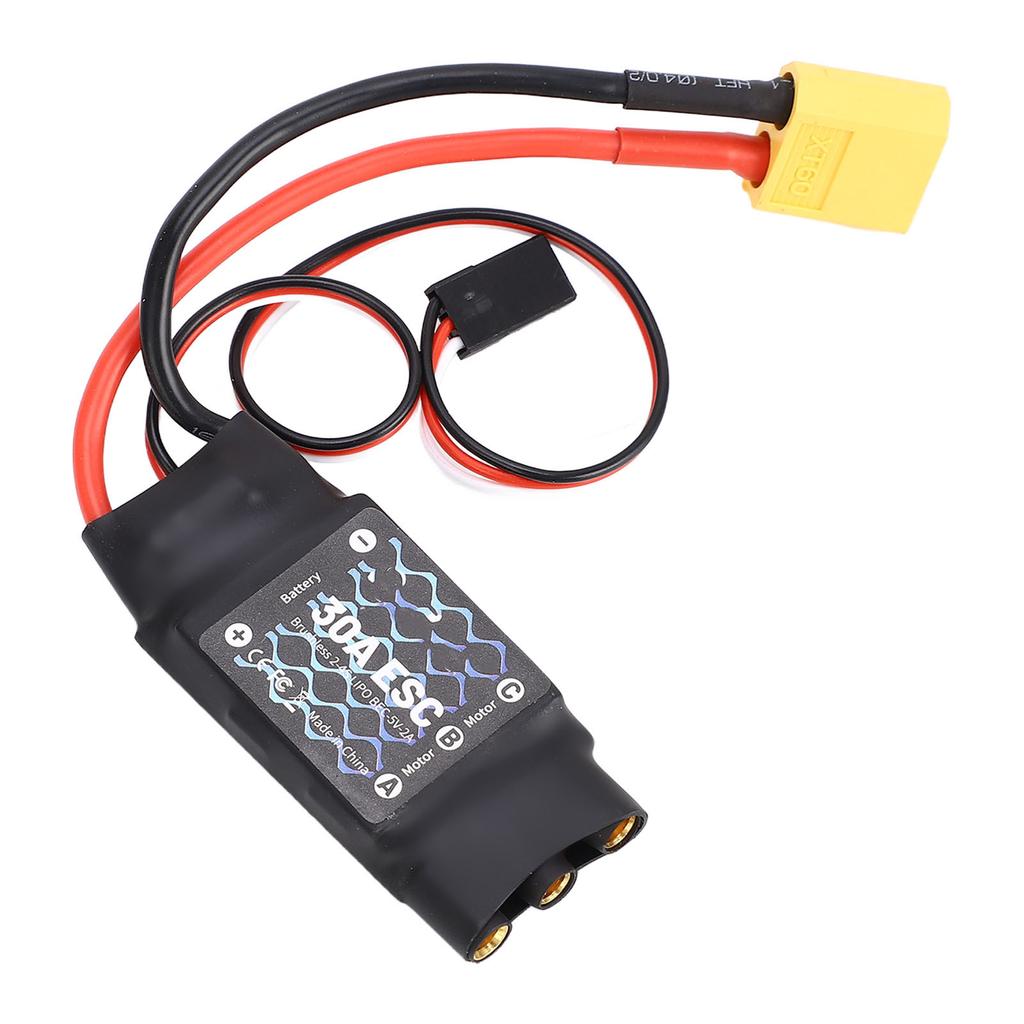 30A ESC Бесщеточный регулятор скорости с разъемами XT60 3,5 мм для квадрокоптера с фиксированным крылом