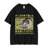 Lost In The Cheese Rat Print Meme T-shirt Funny Unisex Women Cotton Oversized Tshirt Short Sleeve T Shirt Streetwear Top Summer Tee