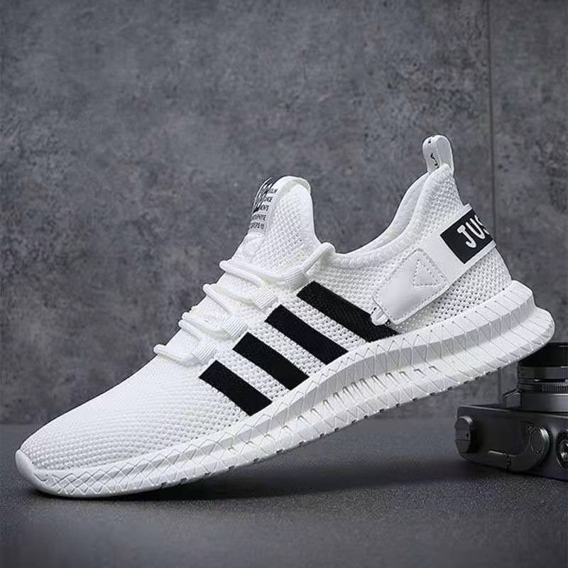 Casual Shoes Men's Flying Weaving Shoes Men's Sneakers Breathable Soft Soled Men's Shoes