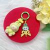 Flocking Mini Vinyl Cute Granules Pendant Keychain Bag Pendant Kawaii Mobile Phone Chain Hanging Decorations Gifts