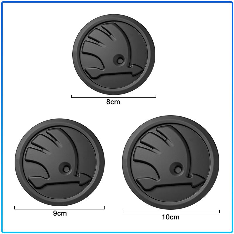 1Pcs Auto Front Hood Logo & Rear Trunk Badge Emblem for Skoda Fabia MK2 MK3 Octavia A5 A7 Superb Kamiq Rapid Yeti Citigo Kodiak hbkm45