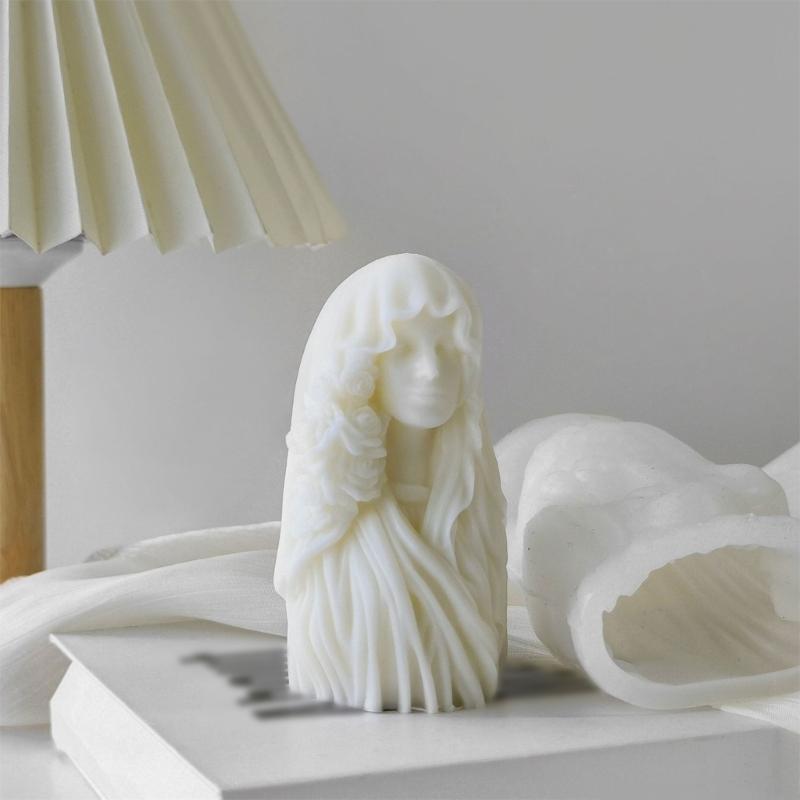 Гибкая Прочная Силиконовая Форма Домашний Аксессуар Портативная для Фигурки Богини Гипсовое Искусство Легко Моющаяся Захват Деталей