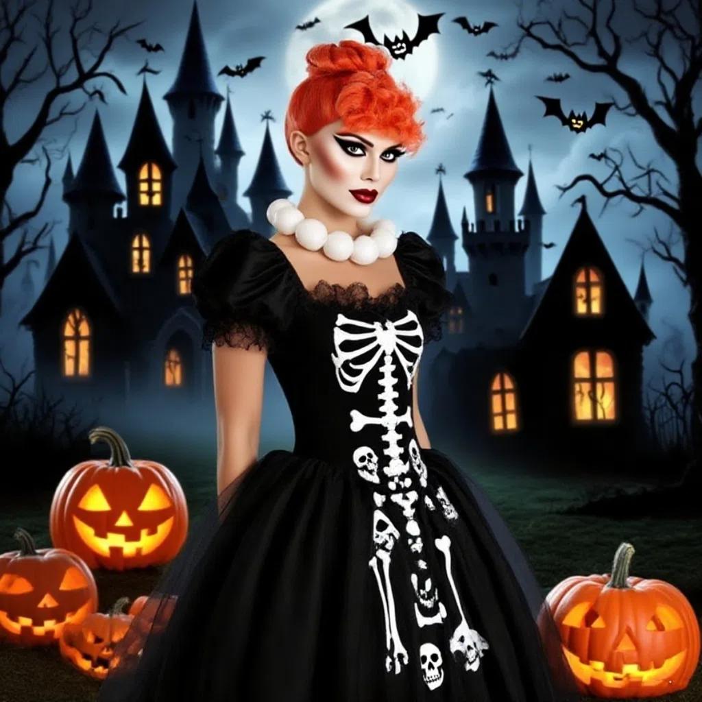 Оранжевый Пушистый Короткий Кудрявый Пакет Волос Синтетический Парик из Химического Волокна | Модный Парик в Стиле Ретро для Сцены и Вечеринки