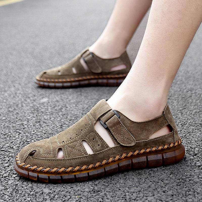 Мода Лето новый Высокое Качество дизайнер Кожа Дышащий комфорт Обувь Модная Уличная Мужская Повседневная Ручная работа сшитая кожаная обувь