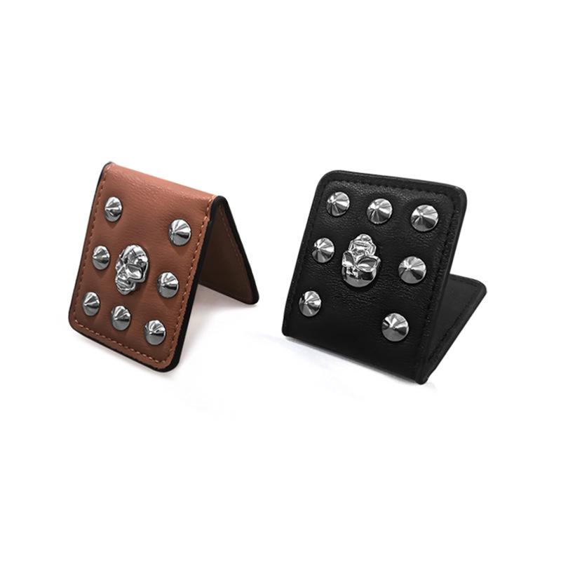 Японский и корейский кошелек для гольфа из ПУ кожи с магнитной застежкой и кошелек для монет с черепом