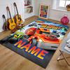 Custom Blaze and the Monster Machines Mat Personalized Name, Polyester Washable Indoor Entryway Rug, Gift for Christmas, Easter, Thanksgiving Day