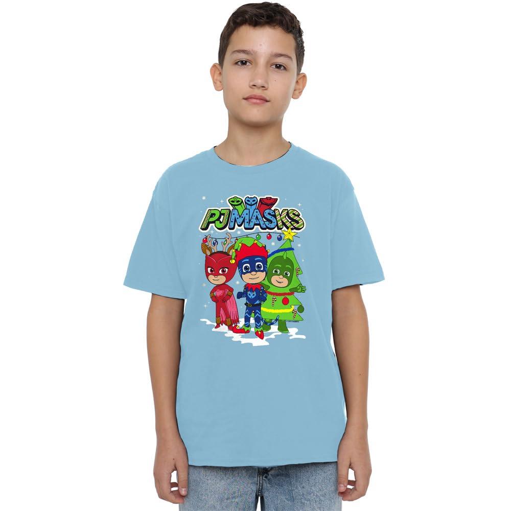 PJ Masks Childrens/Kids Catboy Owlette Gekko Heroes Christmas T-Shirt