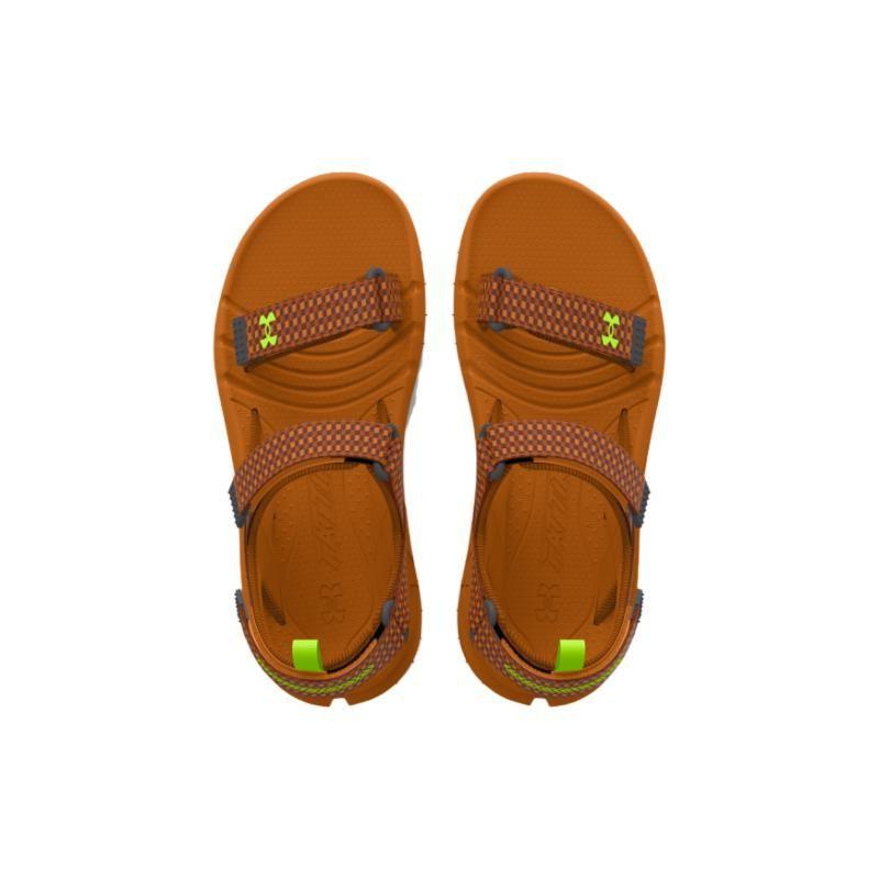 Under Armour Кроссовки унисекс Fat Tire Sandal Honey Orange Ivory Brown Lime-Surge 3026937-800