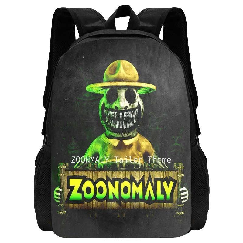 Cute Zoonomaly School Backpack With Fun Prints For Boys And Girls 15 Inch