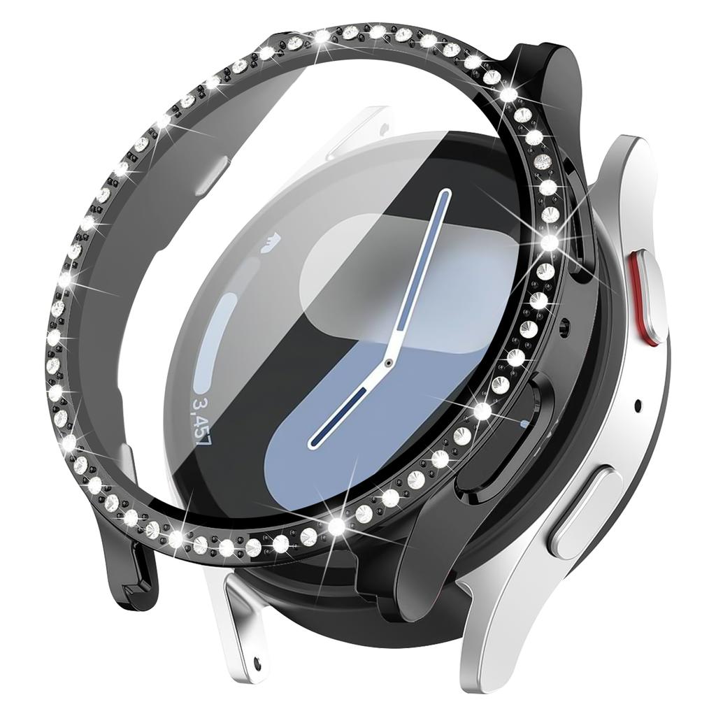 Чехол Glass+Diamond для Samsung Galaxy Watch 7 44 мм 40 мм, аксессуары, защитный жесткий защитный чехол для ПК, защитный бампер для Galaxy Watch 7 40 мм