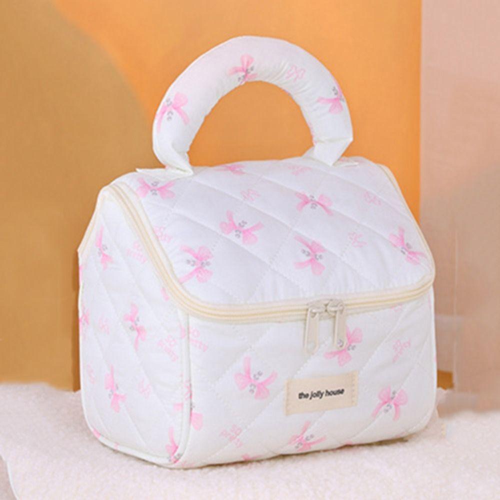 Cartoon Cosmetic Bag Bear Rabbit Makeup Brush Case Korean Ins Storage Bag Lady/Girls/Women