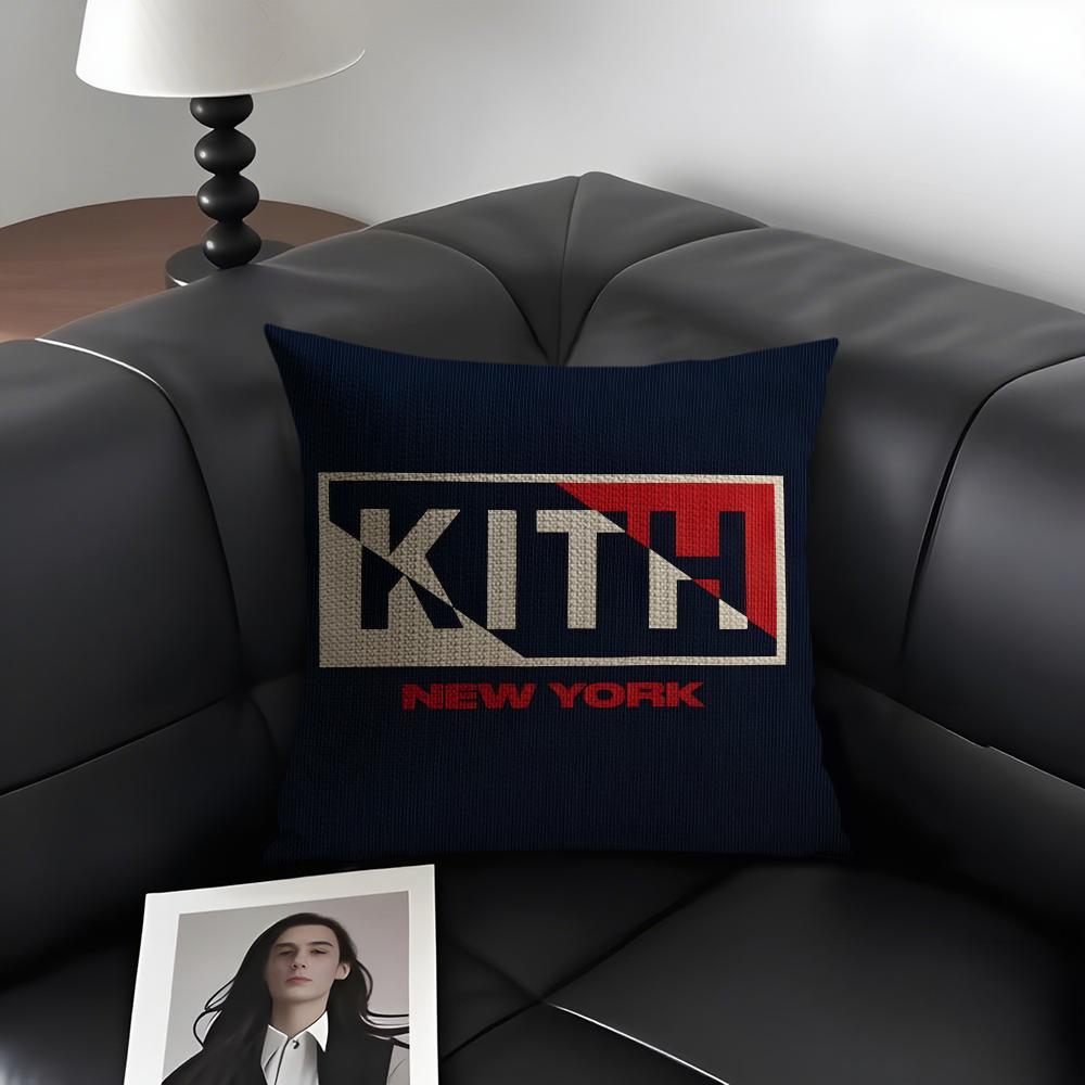 KKITH Brand Cushion Cover Natural Linen Organic Fabric DoubleSided Printing Sofa Home Decor Gift Pillow Case
