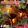 Solar Candle Lantern Vintage Palace Light LED Candle Floor Light Outdoor Camping Light Waterproof Lawn Light Garden Decoration