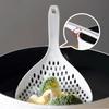 Strainer Scoop Colander Slotted Pasta Spoon Plastic Skimmer Spoon with Handle Food Drain Shovel for Kitchen Cooking