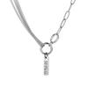 Couple Necklace Men's Hip -niche Hip -hop Neck Chain Multi -layer Stitching Clavicle Chain Titanium Steel