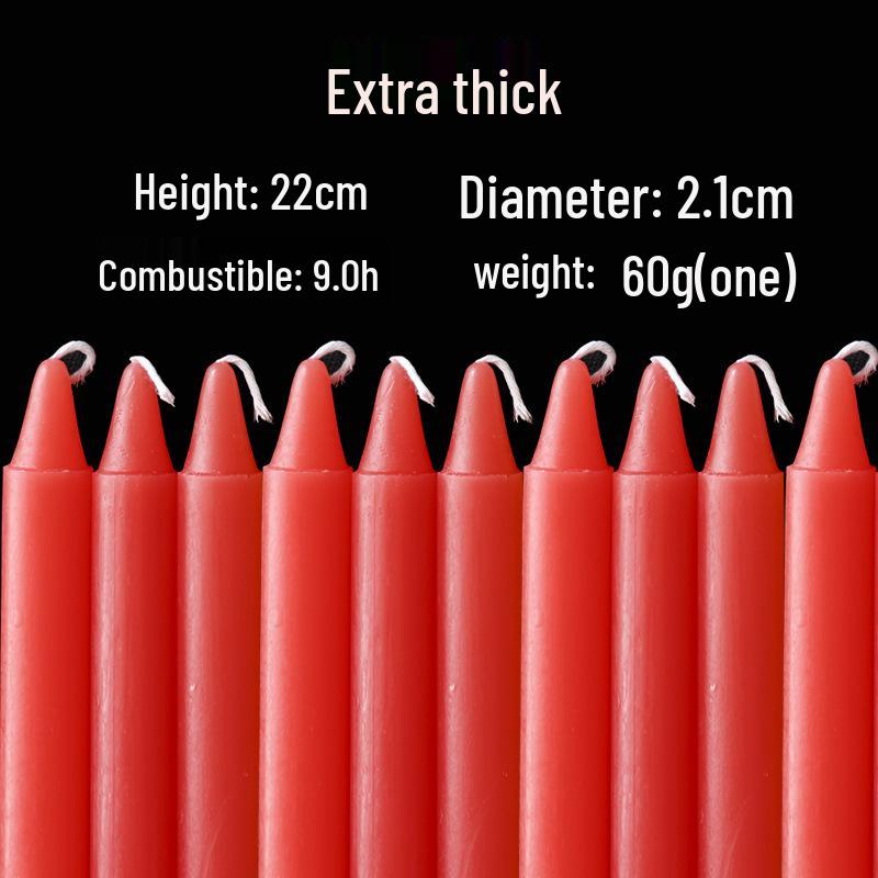 Красные и белые бездымные, без запаха аварийные свечи - устойчивые к прогоранию, с хлопковым фитилем, аварийное освещение