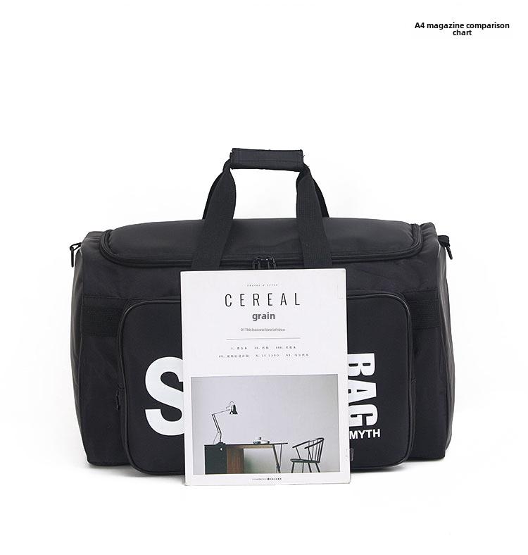 Многофункциональная спортивная дорожная сумка: Большая вместимость, хранение кроссовок, баскетбола, футбольного мяча, дизайн на одно плечо, утолщенный для долговечности