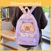 Themed Childrens Capybara Backpack With Letter And Cartoon Print For School Use