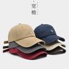 New Khaki Soft-top Baseball Cap for Women, Small Peaked Cap for Men, Dark Gray Hat.