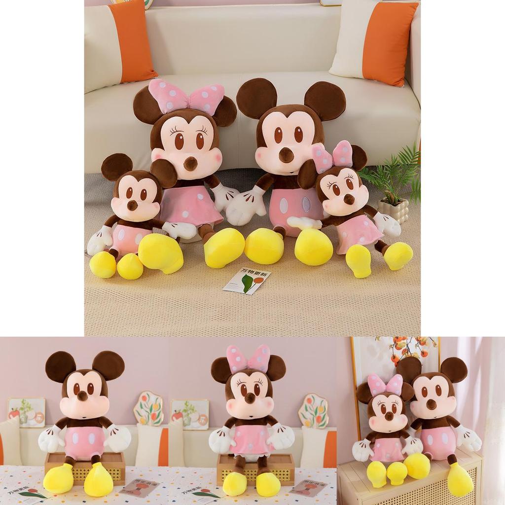 Плюшевая игрушка Микки Маус и Минни Маус от Disney, Коллекционная, Подарок для детей, Декор для свадебной вечеринки