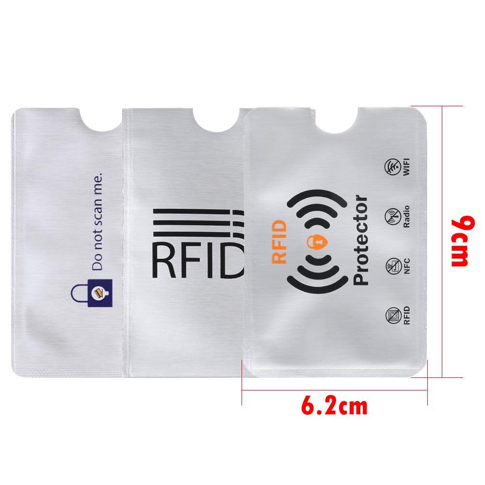 10 шт. Защита от сканирования, защита от кражи, RFID-блокирующие карты, защитный чехол, держатель для карт, удостоверение личности, чехол для банковской карты, кошелек с защитой от RFID