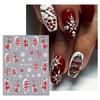 Manicure Ornaments Christmas Nail Stickers DIY Nail Charms Christmas Nail Decals Colorful   Lady