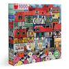 Part 2 Colorful Village Jigsaw Puzzle, Mixed Colors, 1000 Pieces Jigsaw Puzzle, Childrens Games, Educational Toys