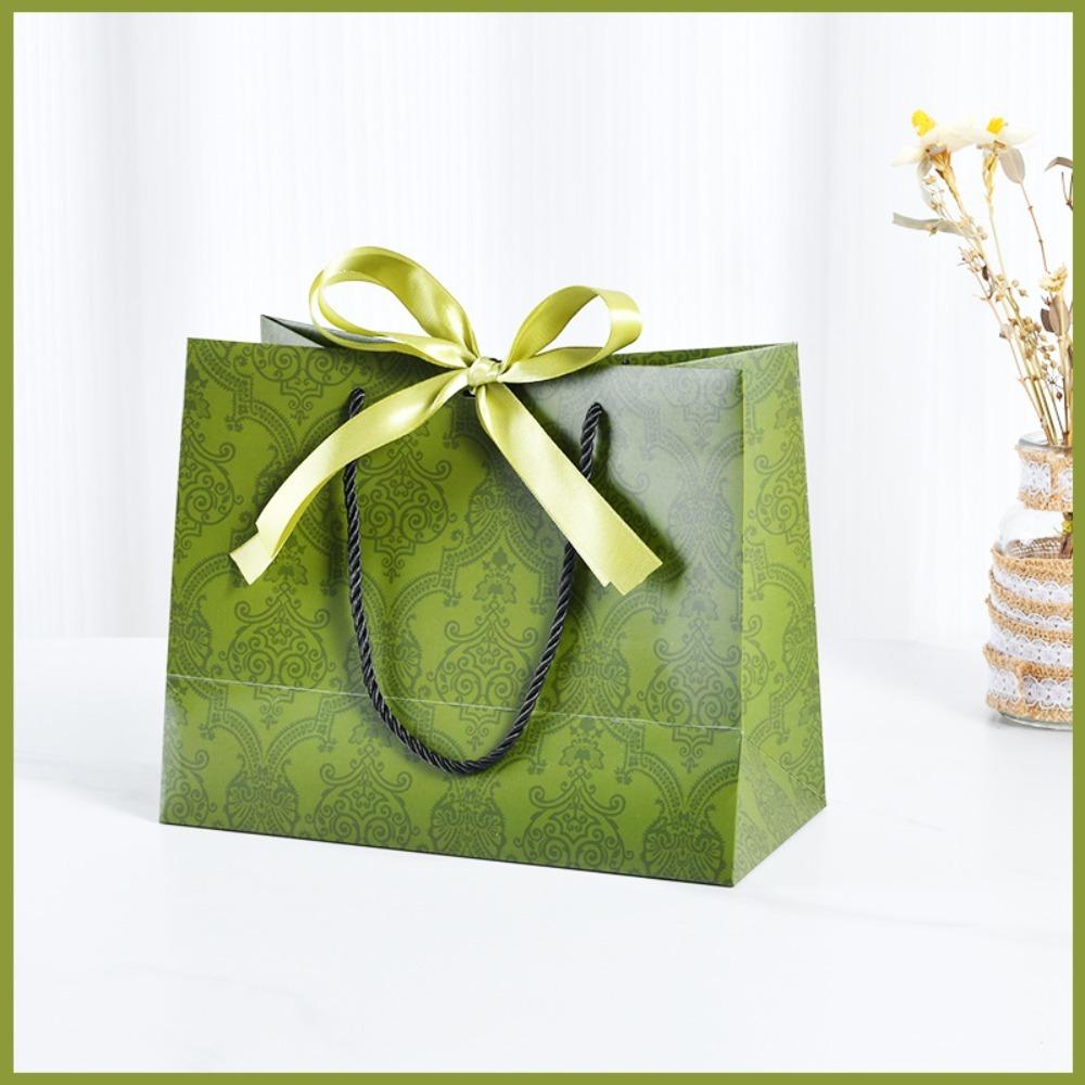 С длинной лентой, подарочная коробка из белого картона, складная, для упаковки покупок, коробка для упаковки цветов