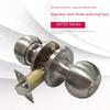 Шариковый замок из нержавеющей стали для спальни, ванной комнаты и внутренних деревянных дверей