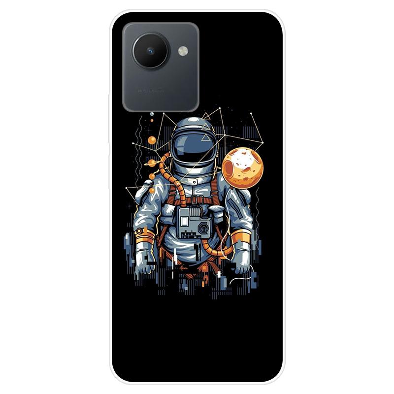 Для Realme C30S C 30S RealmeC30S чехол Мягкая силиконовая задняя крышка Чехол для телефона с рисунком из мультфильма Разнообразие