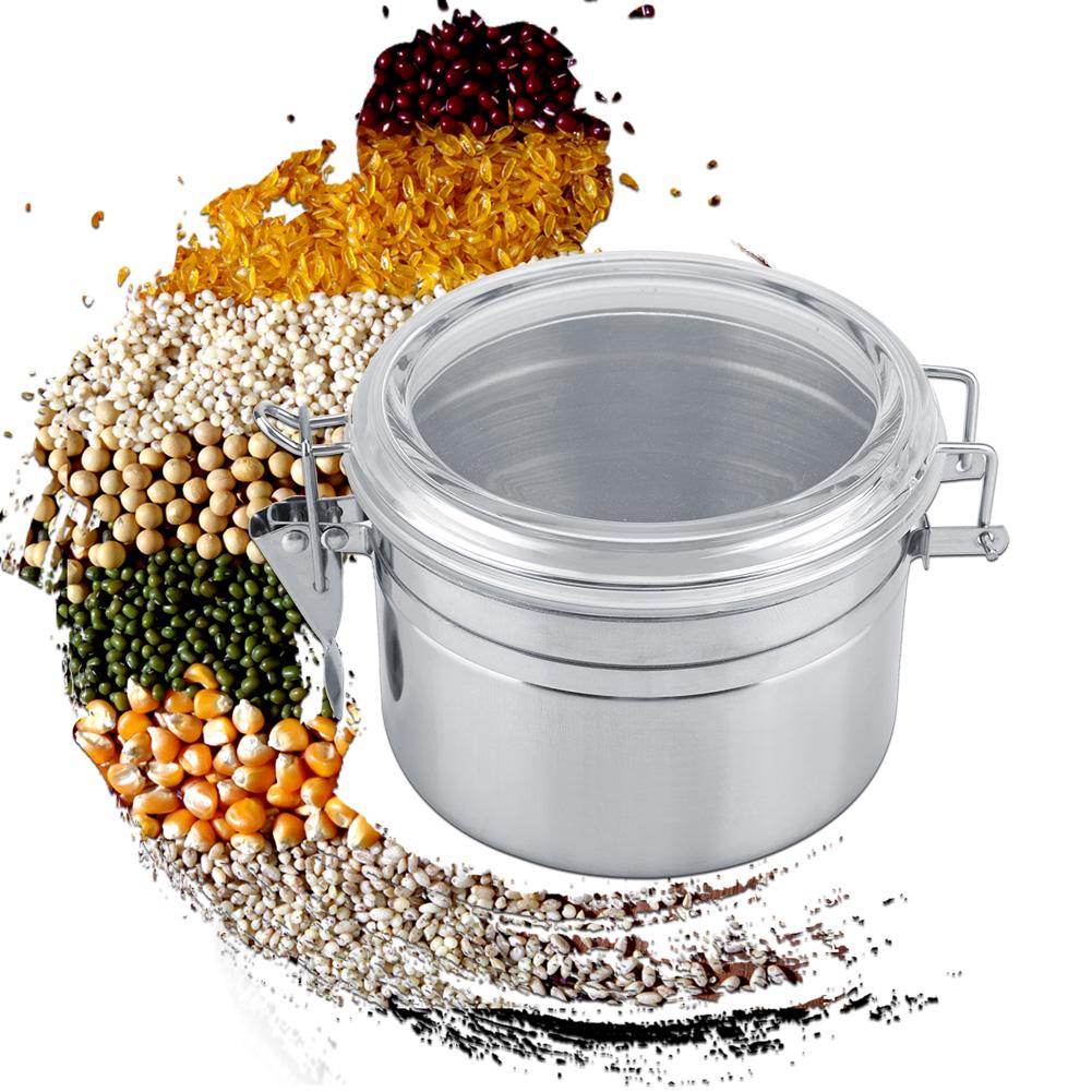 Stainless Steel Coffee Container Vacuum Sealed Storage Jar for Sugar Tea Bean