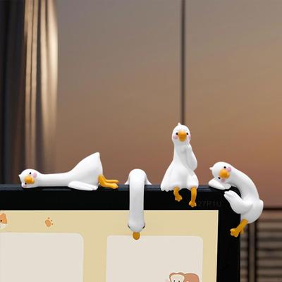 4x 3D Фигурка для рукоделия, Декор для компьютера, Миниатюрные фигурки животных, Коллекционная скульптура для экрана автомобиля