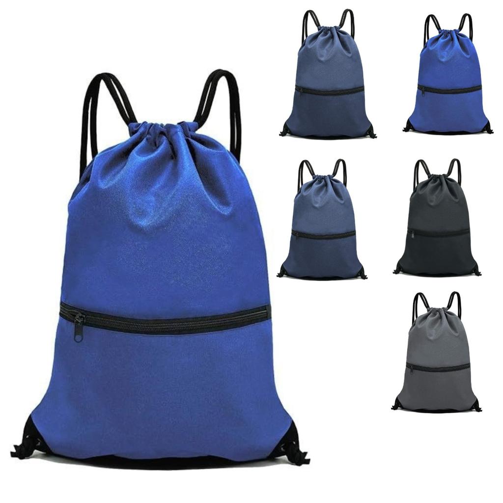 Sport Drawstring Pocket Backpack Men's and Women's Fitness Backpack Lightweight Basketball Bag Oxford Zipper Bag