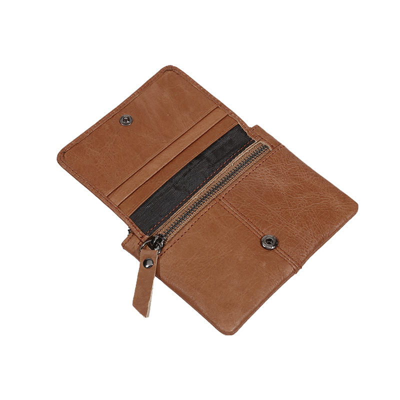 Mini Leather Coin Purse Retro Creative Multifunctional Credit Card Holder Short Wallet for Women Men