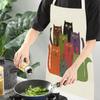 Cartoon Cute Cat Printed Sleeveless Apron Black Kitchen Apron Women Cooking Apron Home Baking Antifouling Antifouling Bib