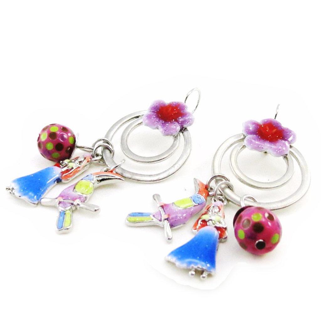 NOA [I9935] - Multicolor 'Vahiné' Designer Earrings