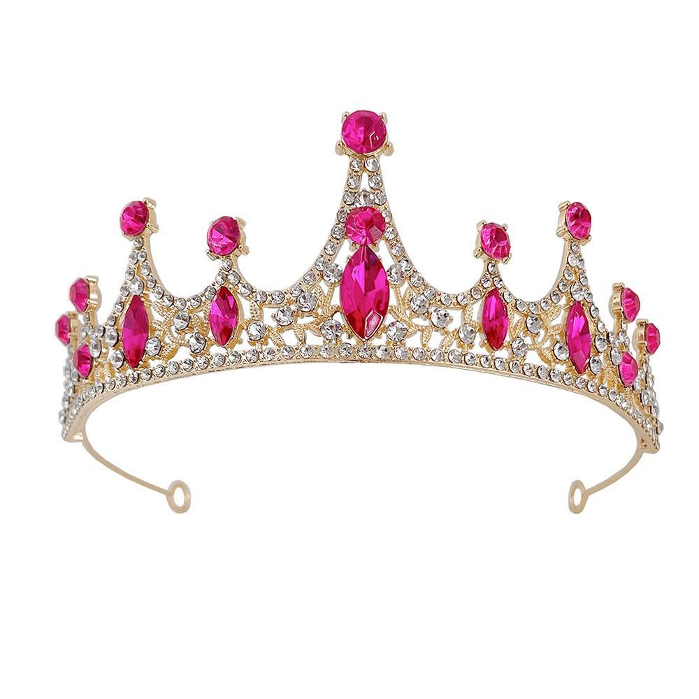 Корона новой невесты сделана из барочного хрусталя и очаровательна. Это красивое свадебное украшение для головы для невест и повязка на голову для дня рождения принцессы.