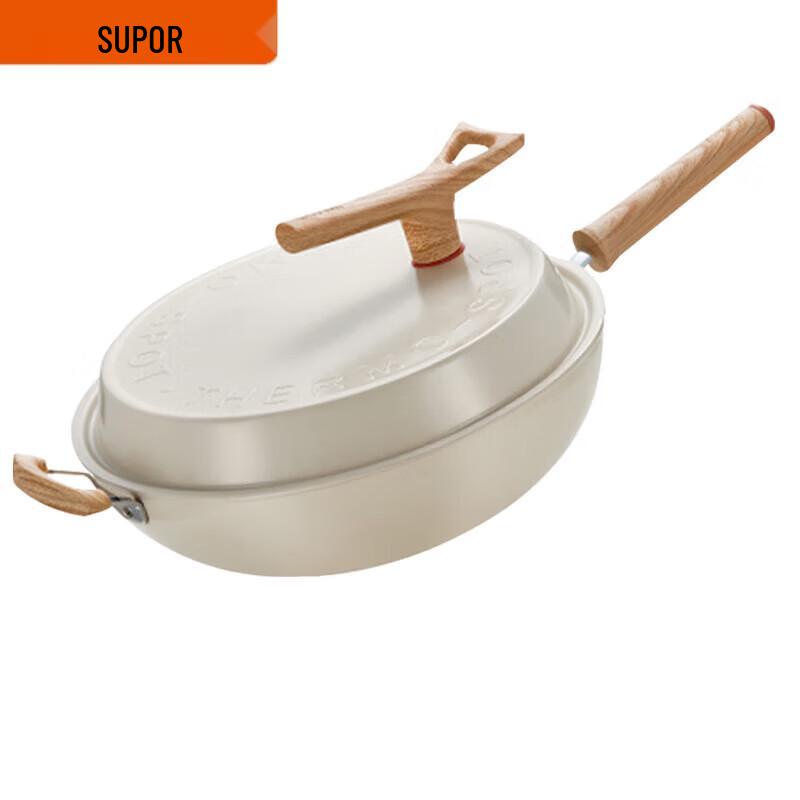 SUPOR Fire-Red Spot Non-Stick Wok