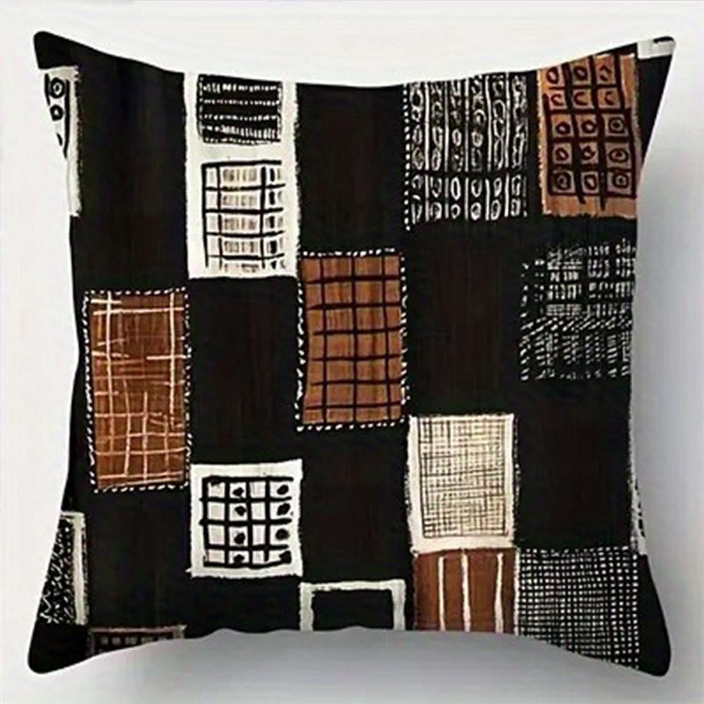 pc Tribal Geometric Throw Pillow Cover D DoubleSided Print Soft Polyester Cushion Case for Home Sofa Bedroom Car Decor