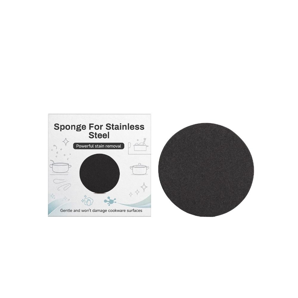Black Stainless Steel Sponge Scratch Resistant Kitchen Sponge Cleaning Sponge Kitchen Utensils