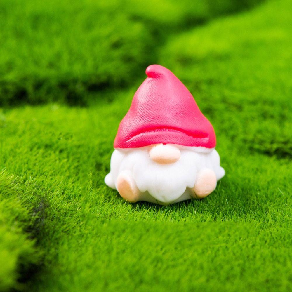 Грибная тыква Миниатюрная статуэтка гномов Многоцветный садовый эльф Пасха Рождество