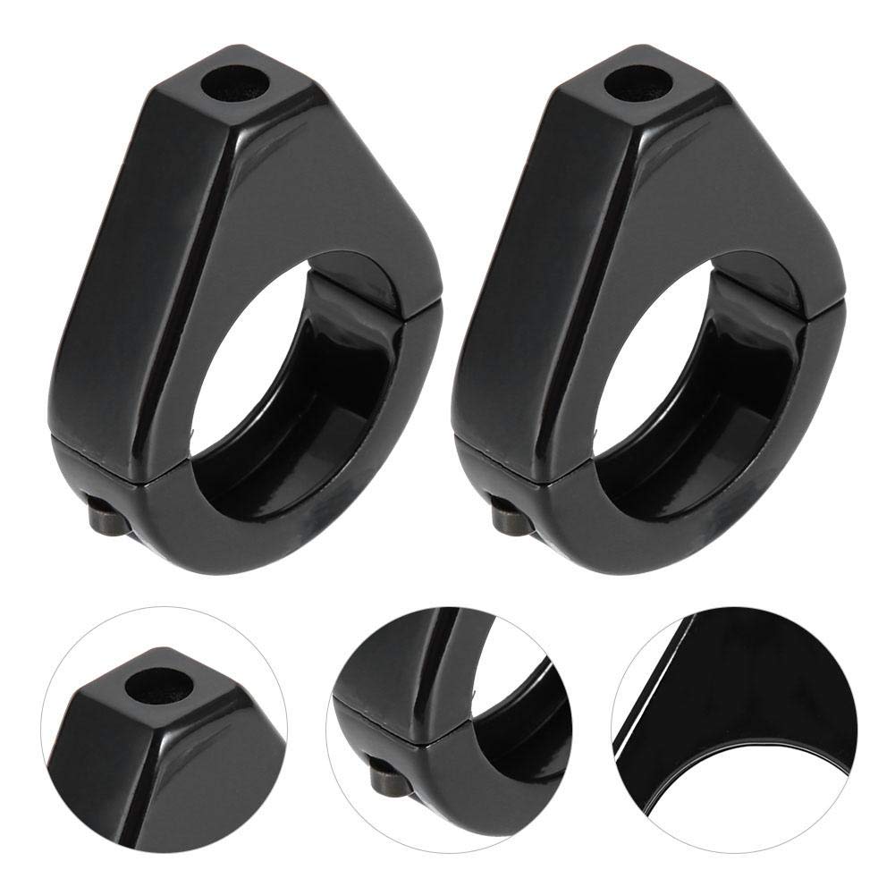 Pair of Turn Signal Mounting Brackets, Duokon 41mm Fork Clamp, Aluminum Alloy Motorcycle Modified