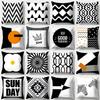 Black and White Series Cushion Cover 45cmX45cm Pillow Case Square Sofa Pillow Cover