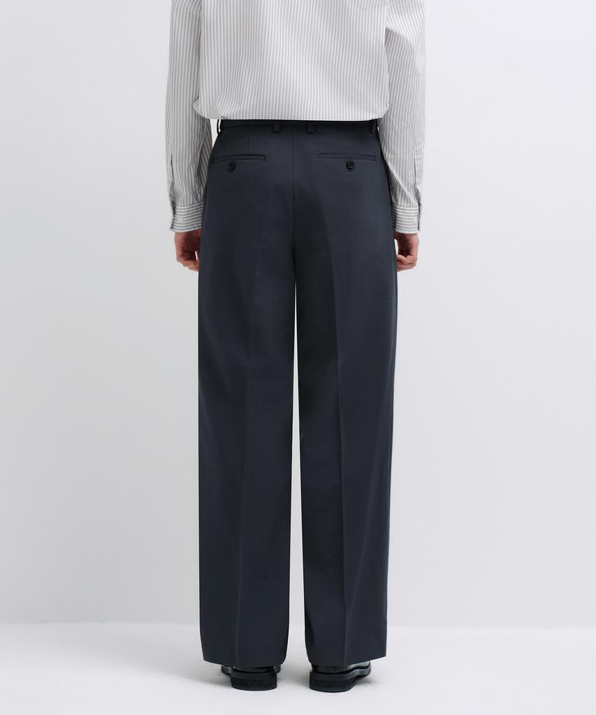 MUSINSA STANDARD Real Wide Hidden Banding Slacks [Iron Gray]