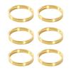 6/12 шт. Золотые кольца для салфеток Металлические кольца Дизайн Держатели для салфеток Пряжки Семейный ужин Свадебная вечеринка Украшение стола