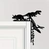 Наклейки на стену из металла с изображением динозавра и кабана – Декоративное украшение для углов дверей и рам, Уникальное настенное украшение из металла для домашнего декора
