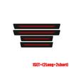 4Pcs Fashion New Styling Universal Imitation Carbon Fiber Leather Car Door Sill Protection Strip Decorative Car Interior Sticker