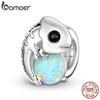 925 Sterling Silver Chameleon Beads White Opal Charm Fit Original Bracelet Jewelry Gift