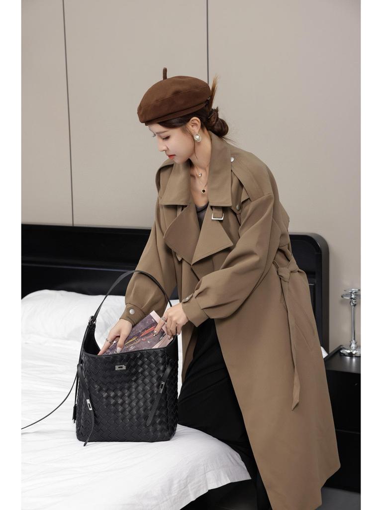 Женская сумка-тоут из мягкой коровьей кожи, сотканная вручную - уникальный дизайн, сумка через плечо/мессенджер из натуральной кожи