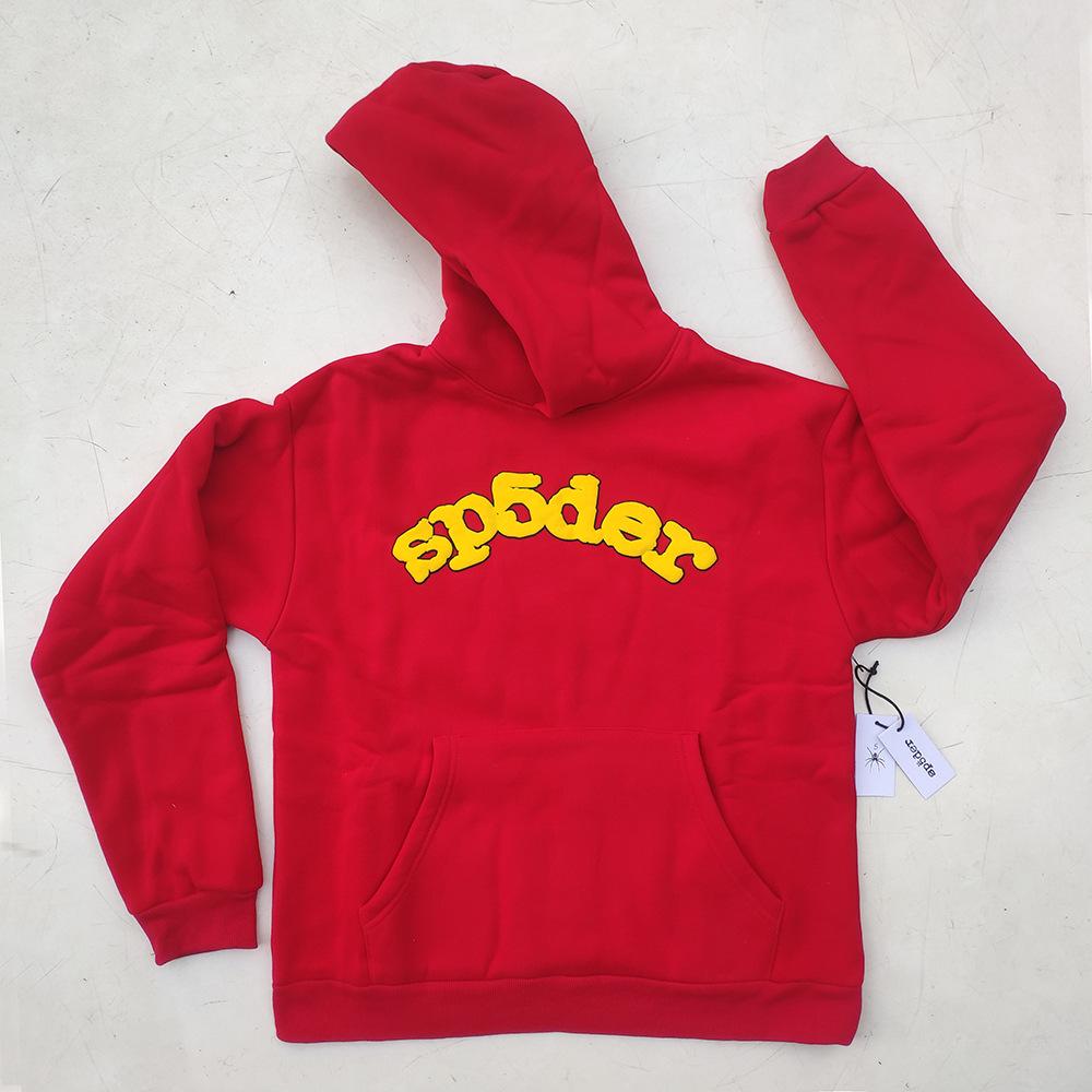 Heavyweight Spider Web Foam Print Fleece Hoodie (450G)